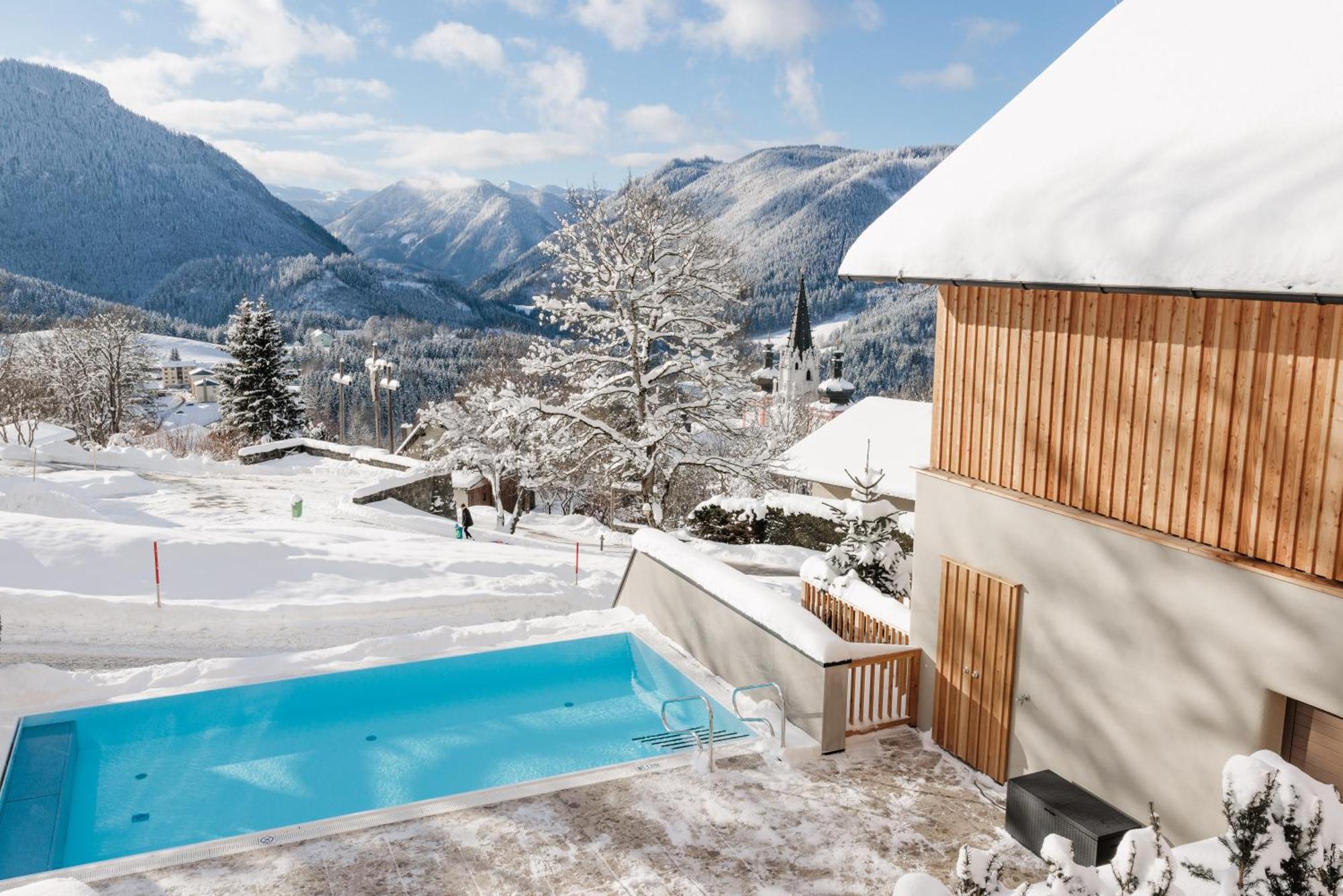 Hideaway Hotel Montestyria Chalets & Suiten 玛利亚采尔 外观 照片